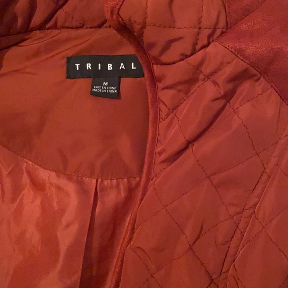 Burnt orange thin puffer jacket size medium - Picture 3 of 3